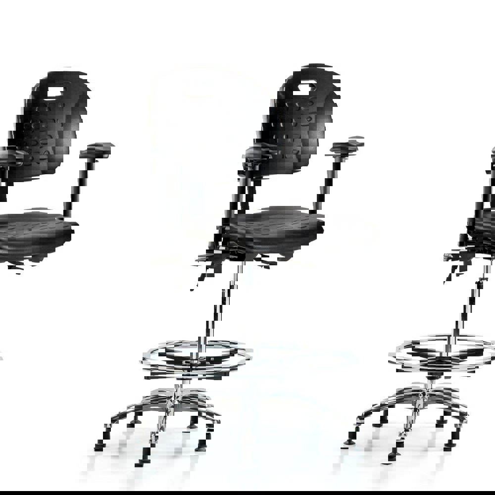 Task Chair: Polyurethane, Black